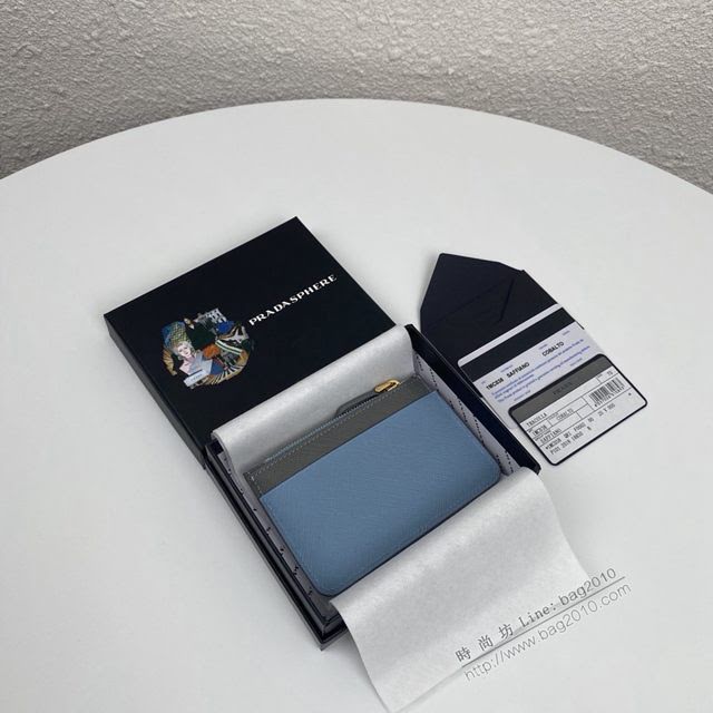 prada卡包 普拉達專櫃最新爆款 Saffiano皮革卡片夾 1MC038 prada爆款女士卡包  pyd2143